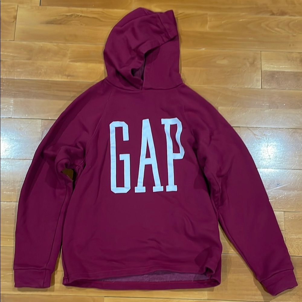 GAP Maroon Hoodie with White Logo
